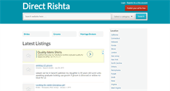 Desktop Screenshot of directrishta.com